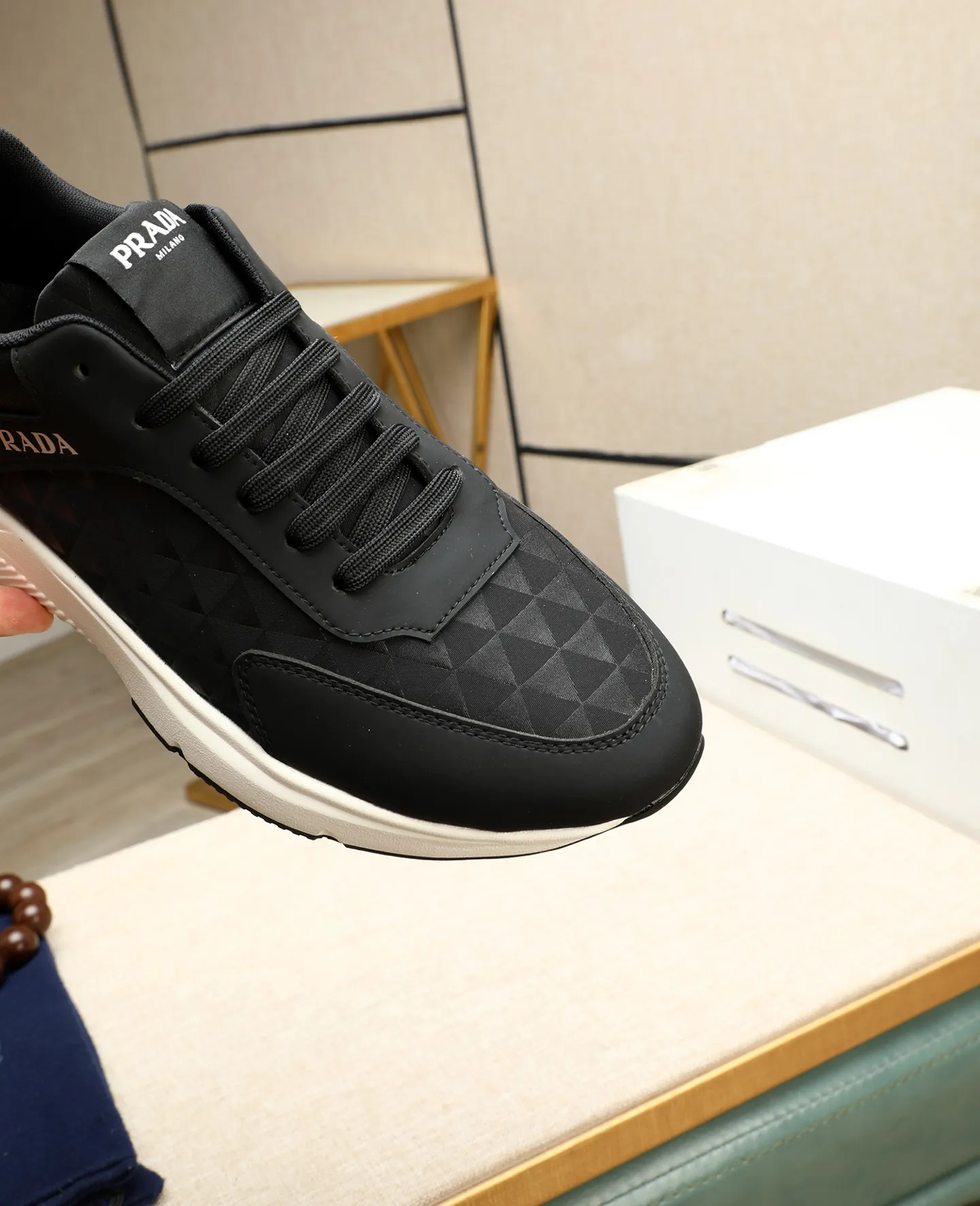 Men's men's shoes💰460🌹🌹[PRADA—Prada] new model🙈original replica! 👟👟👟The uppers are made of top-notch workmanship from Italy🇮🇹Imported calfskin❗️Genuine leather lining@Suitable for travel, the original version has an enlarged engraved sole, making it suitable for all kinds of travel, showing low-key luxury. Let quality speak for itself. Color: Size: 38-44
